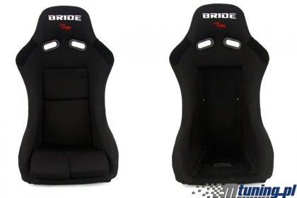 Fotel sportowy GTR Medium Welur Bride Black