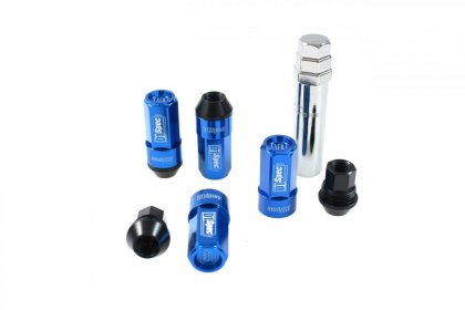 Kute nakrętki D1Spec Heptagon 2w1 Stal 12x1.5 Blue