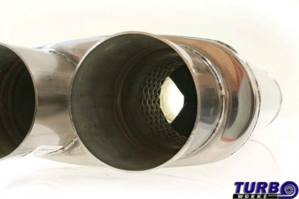 Tłumik Środkowy TurboWorks LT 304SS Dual 2,75" Dual 2,75" X-Pipe