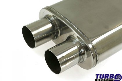 Tłumik Środkowy Tylny TurboWorks LT 304SS side 2,75" rear 2,75"