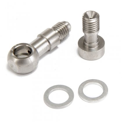 Zestaw śruba banjo M10x1.5 na AN4 z restryktorem 1.8mm