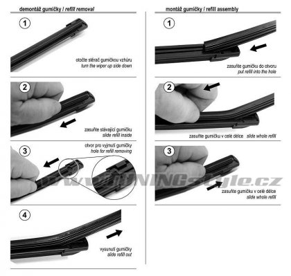 Guma stěrače FLAT 710 mm 2ks