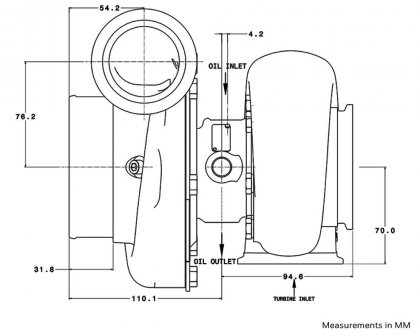 Turbosprężarka Garrett GTX3584RS (Hose Bead Comp)