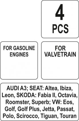 Sada na blokování rozvodových kol ,V.A.G. 4ks 1.4-1.6 FSI