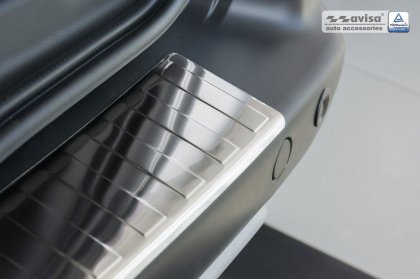 Nerezová ochranná lišta zadního nárazníku Peugeot Partner II Teepe 08- chromová
