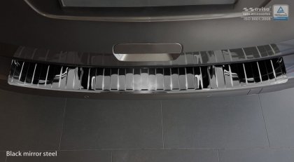 Nerezová ochranná lišta zadního nárazníku Toyota Proace Verso II 16- černá lesklá