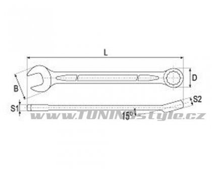 Klíč očkoplochý 28 mm