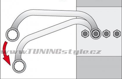Klíč očkový 10x12 mm typ "C"