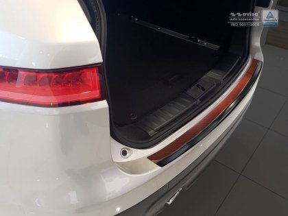 Nerezová ochranná lišta zadního nárazníku Jaguar F-Pace 16- grafitová + červený carbon