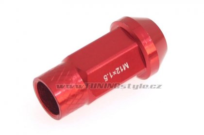 Kolové racing matice (štefty) JBR 50mm M12 x1.5 RED