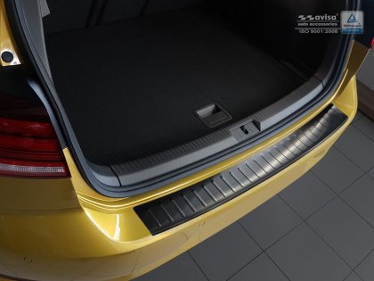 Nerezová ochranná lišta zadního nárazníku VW Golf VII 12- grafitová