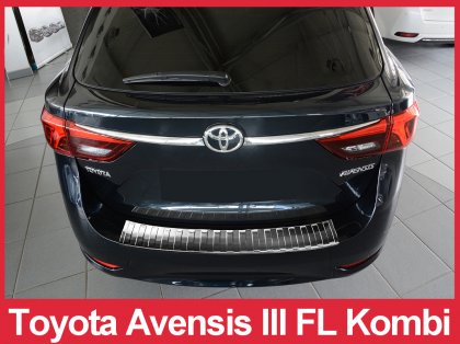Nerezová ochranná lišta zadního nárazníku Toyota Avensis MK III FL 15- Kombi