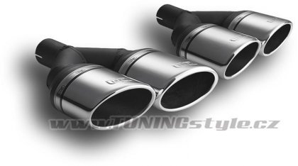 Koncovka výfuku dvojitá levá ULTER SPORT 95x65mm