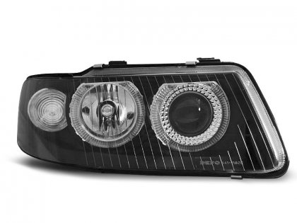 Přední světla angel eyes AUDI A3 8L FL 00-03 černá