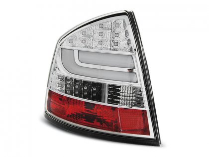 Zadní světla LED Lightbar Škoda Octavia II liftback 04-13 chrom