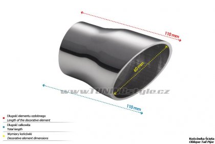 Koncovka výfuku jednoduchá ULTER SPORT 60mm