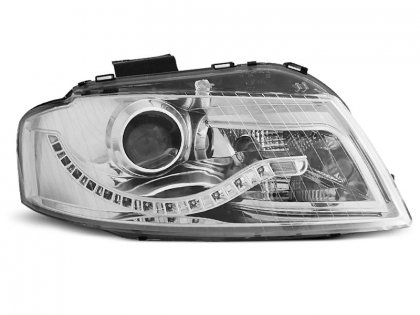 Přední světla devil eyes AUDI A3 8P 03-08 chrom