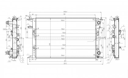 Sportowa Chłodnica Wody Audi A4 / S4 / A5 / A6 / Q3 / Q5
