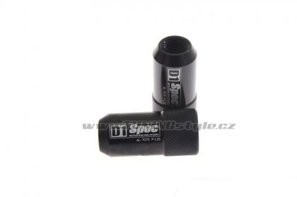 Kované kolové matice (štefty) D1Spec HEX 1.25 black