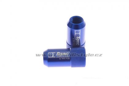 Kované kolové matice (štefty) D1Spec HEX 1.5 blue
