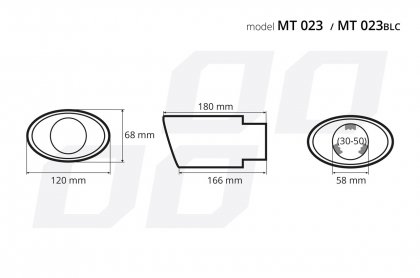 Koncovka výfuků MT 023BLC