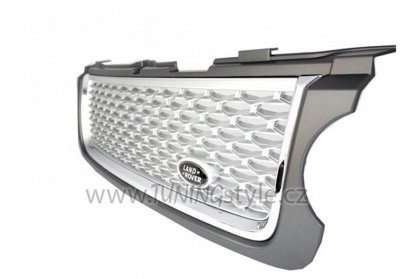 Maska přední Land Rover Range Rover Vogue III (L322) (10-12) Silver Supercharged