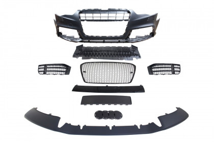 Zderzak przedni + Grill Czarny Audi A5 8T 13-16 RS5 Style