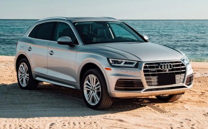 Nerezová ochranná lišta zadního nárazníku Audi Q5 II 2016-