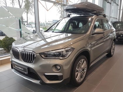 Nerezová ochranná lišta zadního nárazníku BMW X1/E84 5d grafitová 2012-10/2015