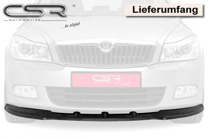 Spoiler pod přední nárazník CSR CUP - Škoda Octavia II 1Z 09-13 černý lesklý