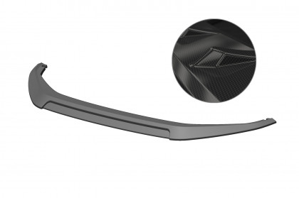 Spoiler pod přední nárazník CSR CUP - VW Golf 7 17-20 carbon look lesklý
