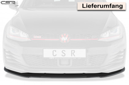 Spoiler pod přední nárazník CSR CUP - VW W Golf VII GTI 13-17 černý matný