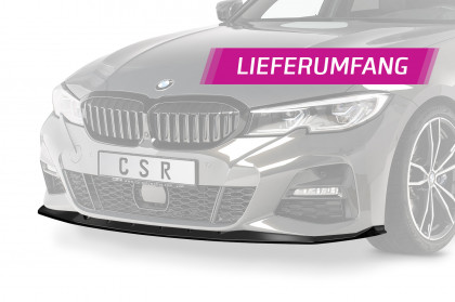 Spoiler pod přední nárazník CSR CUP pro BMW 3 (G20 / G21) M-paket carbon look matný
