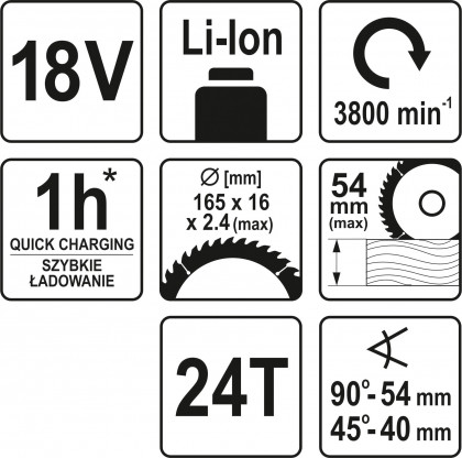 Pila kotoučová AKU 18V (bez baterie)