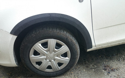 Plastové lemy Škoda Fabia II 07-14 Sedan/hatback