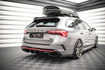Splittery zadní boční V.4 Škoda Octavia RS Mk4 černý lesk