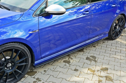 Prahové lišty VW Golf 7 R Hatchback & kombi 13- černý lesklý plast