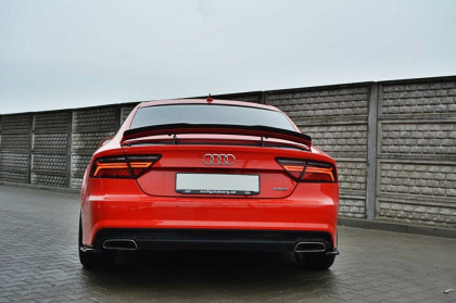 Prodloužení spojleru Audi A7 S-Line 14- černý lesklý plast
