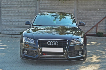 Spojler pod nárazník lipa Audi A5 S-line černý lesklý plast