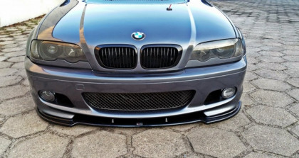 Spojler pod nárazník lipa BMW 3 E46 M-Pack Coupe černý lesklý plast