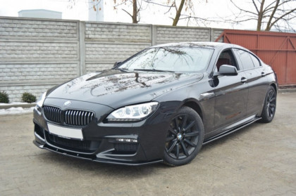 Spojler pod nárazník lipa BMW 6 Gran Coupé M-Pack F06 černý lesklý plast