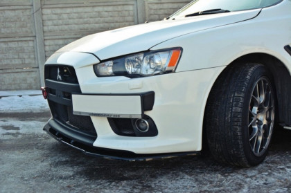 Spojler pod nárazník lipa Mitsubishi Lancer Evo X V.1 černý lesklý plast