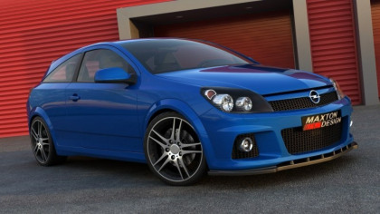 Spojler pod nárazník lipa Opel Astra H (pro OPC / VXR) černý lesklý plast