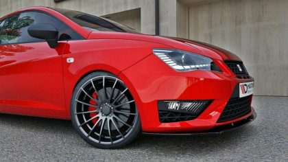 Spojler pod nárazník lipa Seat Ibiza IV Cupra (6J) Facelift černý lesklý plast
