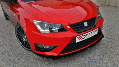 Spojler pod nárazník lipa Seat Ibiza IV Cupra (6J) Facelift černý lesklý plast