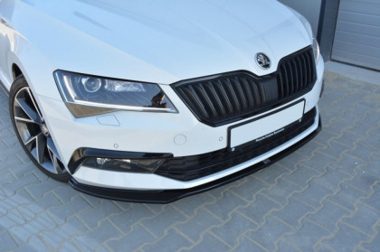 Spoiler pod nárazník lipa Škoda Superb III V.2 černý lesklý plast