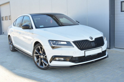 Spoiler pod nárazník lipa Škoda Superb III V.2 černý lesklý plast
