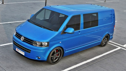 Spojler pod nárazník lipa VW T5 Facelift Ver.2 černý lesklý plast