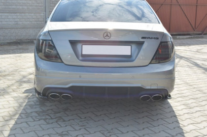 Splittery zadní, boční Mercedes C-Class W204 AMG-Line facelift 11-14 carbon look