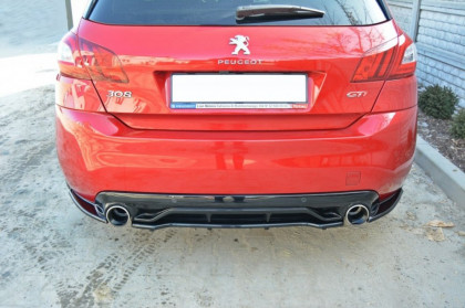 Splittery zadní, boční Peugeot 308 II GTI 15-18 černý lesklý plast
